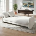 Ver imagem 4 de Sofa Cama 3 Lugares Sistema de Catraca Encosto Alto Padrão