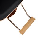 Ver imagem 6 de Cadeira Hidráulica Salão Barbeiro Pelegrin PEL-008A Madeira Couro Pu Preto