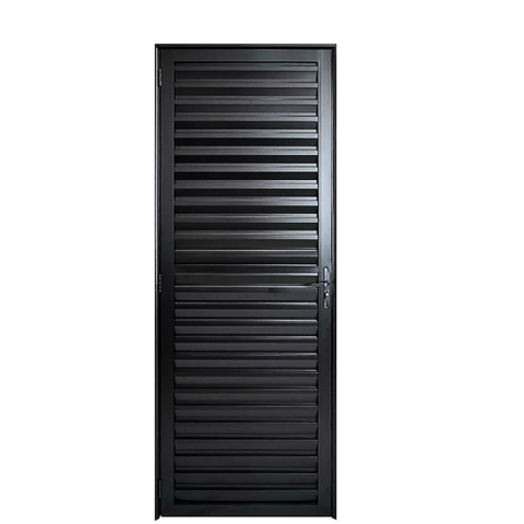 Porta Palheta sem Ventilação Alumínio 210cm x 80cm Direita Linha 25