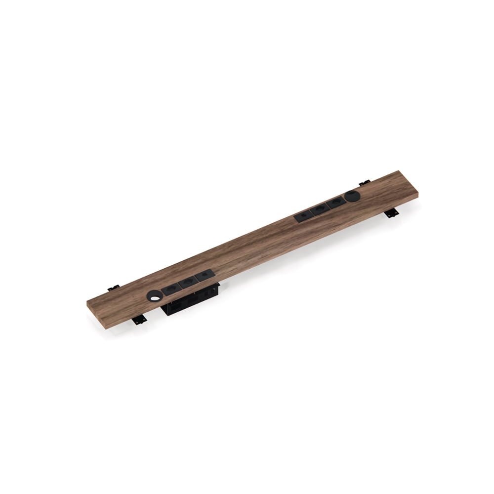 Conexao Passa Fio com Tomadas para Mesa P25 Pandin 90 Cm Walnut - 1