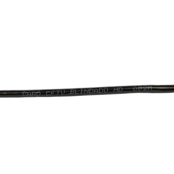 Cabo de Rede Blindado CAT 5, Preto - ChipSCE 40 METROS - 2