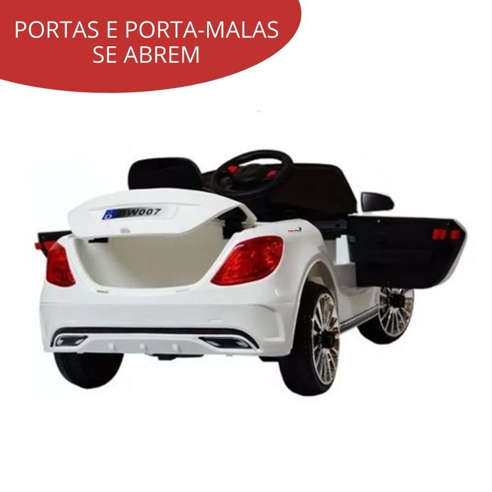 MINI CARRO ELETRICO IMPORTWAY BW097AZ INFANTIL VERMELHO C