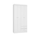 Ver imagem 1 de Guarda Roupa 4 Pts 2 Gavetas Louise Infantil Branco - Vrk Comercio On-Line