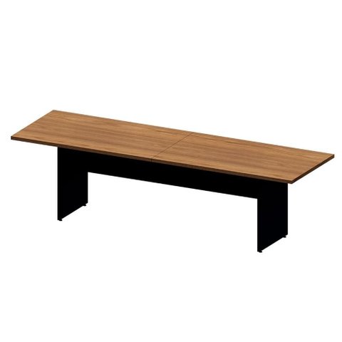 Mesa de Reunião 08 Lugares 3,00m X 1,10m com Tampo Bipartido 100% Mdf Escritório F5 Office Cor: