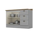 Ver imagem 5 de Balcão Modulado com Tampo 120cm 2 Portas 3 Gavetas Emily Henn