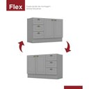 Ver imagem 2 de Balcão Modulado com Tampo 120cm 2 Portas 3 Gavetas Emily Henn