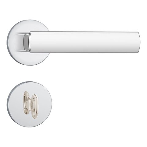 Fechadura Stam Cx40 823/35 Banheiro Roseta Redonda Inox