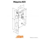 Ver imagem 3 de Fechadura Stam Cx40 823/35 Banheiro Roseta Redonda Inox