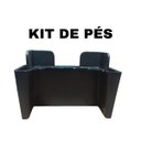 Ver imagem 6 de Kit 4 Pés para Móveis Armário Roupeiro Pezinho de Canto Cômoda Reforçado Ivy:preto