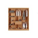 Ver imagem 2 de Guarda Roupa Casal 6 Portas (4 Frisadas) e 2 Gavetas Hawaii Naturale - Rufato