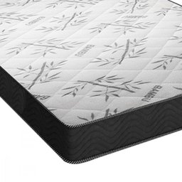 Colchão Casal Portobel de Kairo EPS D33 138x188x19 Preto e Branco Bambu  - 3
