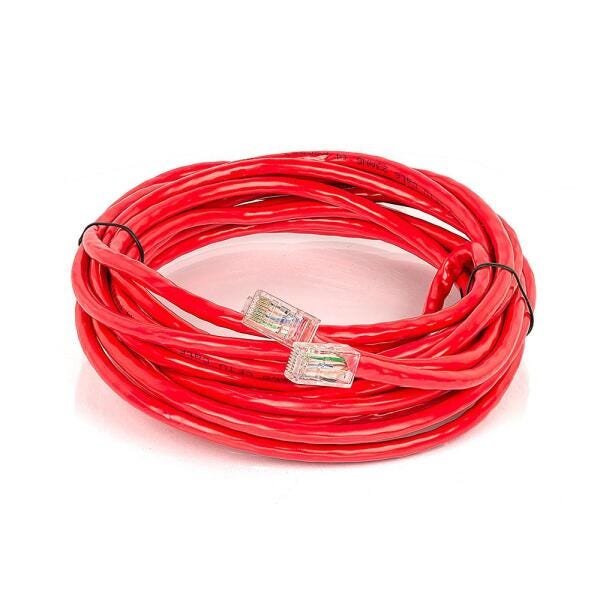 Cabo de Rede CAT5 Montado 23AWG 4 Pares Vermelho 80 METROS - 1