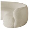 Sofá Curvo 3 Lugares Sala de Estar Recepção Noruega 180cm Bouclé - Amarena Móveis Sala de Estar,hall - 5