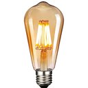 Ver imagem 1 de Kit Lâmpadas Led Pera ST64 Filamento Âmbar Vintage 4w Bivolt Nordecor 2 Lâmpadas