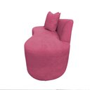 Ver imagem 4 de Namoradeira Sofá Feijão Hana Orgânica Veludo Rosa