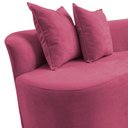 Ver imagem 7 de Namoradeira Sofá Feijão Hana Orgânica Veludo Rosa