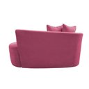 Ver imagem 6 de Namoradeira Sofá Feijão Hana Orgânica Veludo Rosa