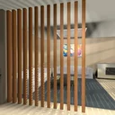 Ver imagem 1 de Brise Wpc 2,90mx10cmx5cm - Divisor de Ambientes