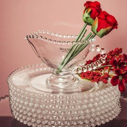 Kit 2 Molheiras Pearl de Cristal 140ml com Alça Porta Molhos Mesa Posta Servir Caldas Wolff - 4