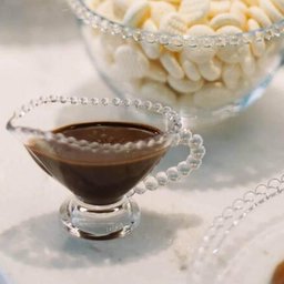 Kit 2 Molheiras Pearl de Cristal 140ml com Alça Porta Molhos Mesa Posta Servir Caldas Wolff - 2