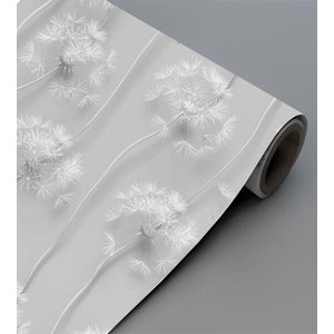 Papel De Parede Flor Dente De Leão Efeito 3D Para Sala Quarto