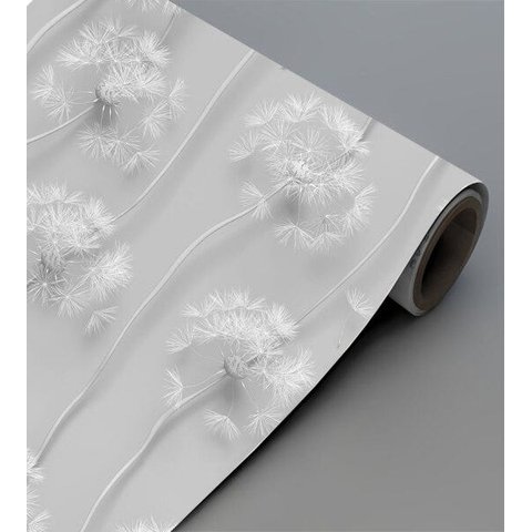 Papel De Parede Flor Dente De Leão Efeito 3D Para Sala Quarto