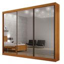 Ver imagem 1 de Guarda Roupa 6 Gavetas San Marino Premium com 3 Espelhos Cinamomo - Leifer Móveis