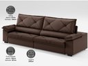 Ver imagem 5 de Sofá com Carregador Usb e Molas no Assento Retrátil Reclinável Nice 2,90m Velosuede - Netsofas