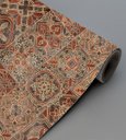 Ver imagem 1 de Papel De Parede Preto Vermelho Cinza Estilo Azulejo Para Cozinha