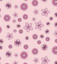 Ver imagem 3 de Papel De Parede Com Listra Rosa Flores Para Sala Quarto Infantil