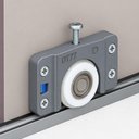 Ver imagem 2 de Kit 2 Roldanas para Porta de Correr Nylon Fibra de Vidro 30k