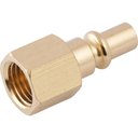 Ver imagem 2 de Conector Pino Rosca Fêmea 1/4 Npt Aço Carbono Zincado - Von