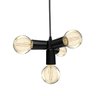 Lustre Pendente Nick Preto para 4 Lâmpadas Bivolt Taschibra - 1