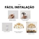 Ver imagem 4 de Relógio De Parede 3d Design Europeu Metal Luxuoso 70cm