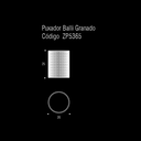 Ver imagem 3 de Puxador Bali Granado Ponto Preto Zen Design