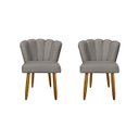 Ver imagem 1 de Kit 2 Cadeiras para Penteadeira Quarto Modelo Flor – Balaqui Cor:capuccino