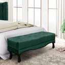 Ver imagem 2 de Calçadeira Recamier Queen 1,60m Vicenza Veludo - Pallazio - Verde Floresta