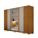 Ver imagem 3 de Guarda Roupa Casal Ripado 6 Portas 6 Gavetas com Espelho 100% MDF Evo