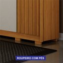 Ver imagem 5 de Guarda Roupa Casal Ripado 6 Portas 6 Gavetas com Espelho 100% MDF Evo
