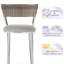 Ver imagem 3 de Banqueta Bistro para Bar, Cozinha, Balcão em Alumínio e Fibra Tc Zanutto 5 Unidades Capuccino