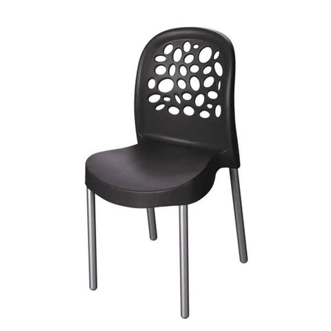 Cadeira Deluxe Forte Plástico Preto