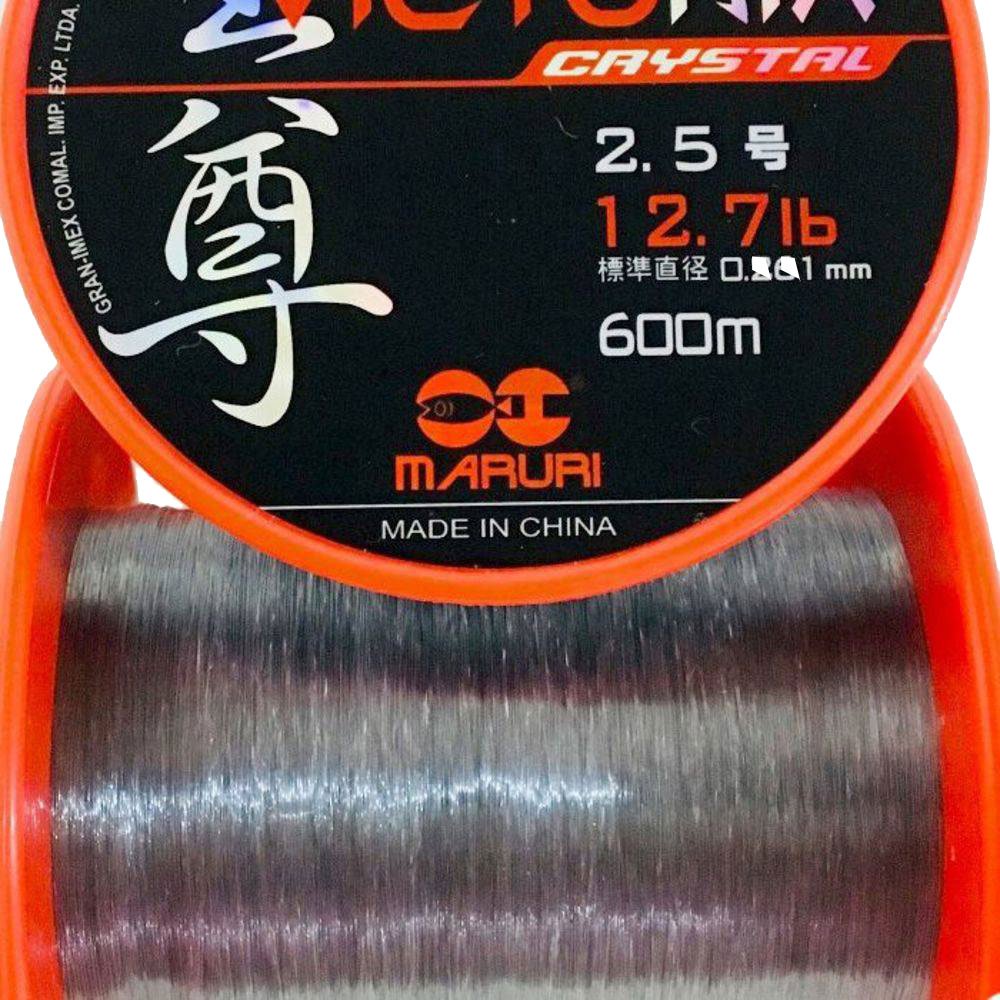 Linha de Pesca Monofilamento Victoria Cinza 0,66mm - 290 metros - 4