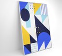 Ver imagem 2 de Quadro Geométrico Colorido 16 - 40x60 Cm - Vidro Impresso