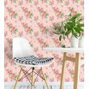Ver imagem 1 de Papel De Parede Para Sala Quarto Com Flores Rosa Detalhes Verdes