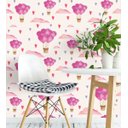 Ver imagem 3 de Papel De Parede Para Sala Quarto Coração Cor Tons De Rosa