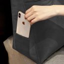 Ver imagem 3 de Almofada de Apoio para Cabeceira 90cm Suede Várias Cores - Estopar Suede Cinza