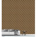 Ver imagem 1 de Papel De Parede Para Quarto Sala Efeito 3D Bege Com Marrom