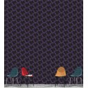 Ver imagem 1 de Papel De Parede Preto Com Detalhe Roxo Com Efeito 3D Para Quarto Sala