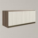 Ver imagem 2 de Armario Aereo Basc Mdf 80 Cm Kali 16341 Carvalho Toq Bianco Toq Nicioli