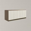 Ver imagem 6 de Armario Aereo Basc Mdf 80 Cm Kali 16341 Carvalho Toq Bianco Toq Nicioli